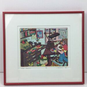 M&M Theories By J. Thompson 1988 Signed Limited Edition Print 9/15 Framed Artwor